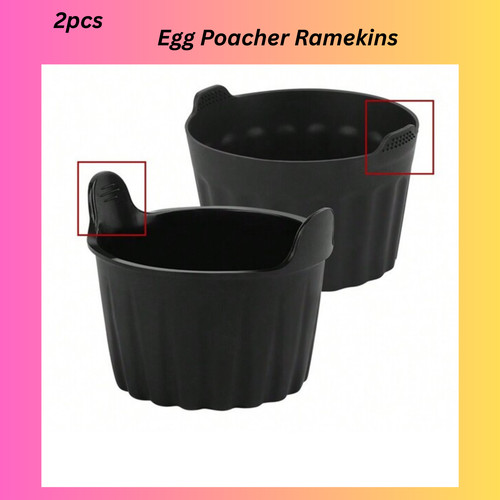 Silicone egg poacher ramekins - egg,