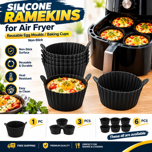 4pcs silicone ramekins for - silicone,
