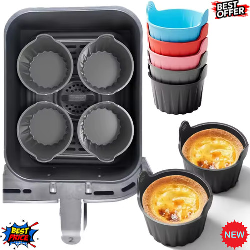 Silicone egg poacher ramekins - egg,
