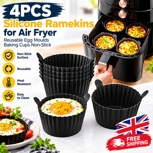 4pcs silicone ramekins - 4pcs, air