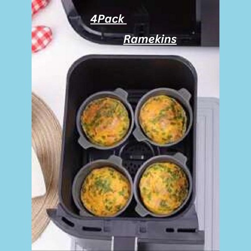 4pcs silicone ramekins - silicone, air