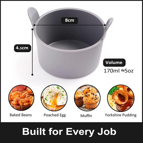 Silicone egg poacher ramekins - egg,