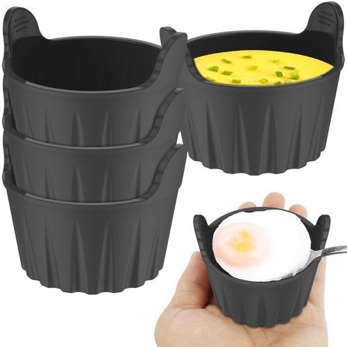 4pcs silicone egg poacher - silicone,